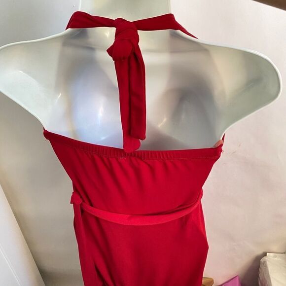 Thirty Three Red Halter Swing Dress - Picture 3 of 4